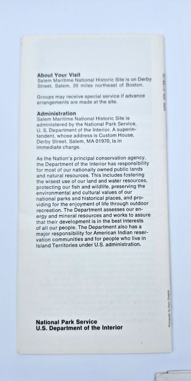 VTG 1976 Salem MA Bicentennial Brochure Ephemera Lot Witch Museum Map Maritime - Picture 7 of 16